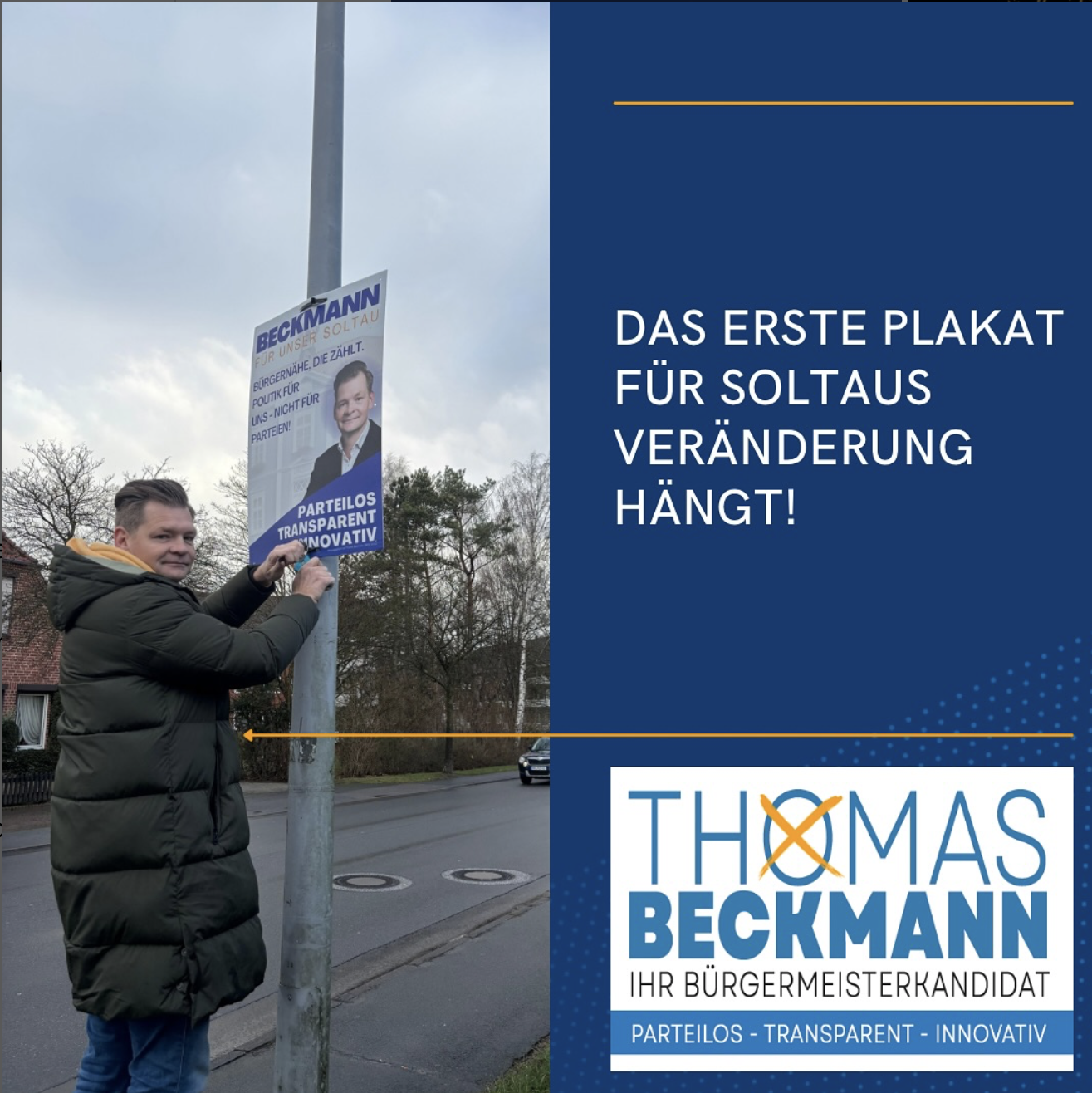 Soltau Bürgermeisterwahl Wahlplakate